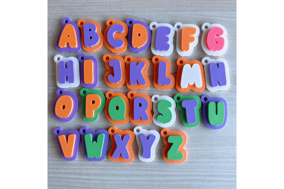 Download Halloween Letter Keychain 3D Print File - Premium Resources