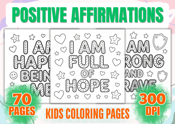 Download Kids Positive Affirmations Coloring Book - Kids positive affirmations Collection