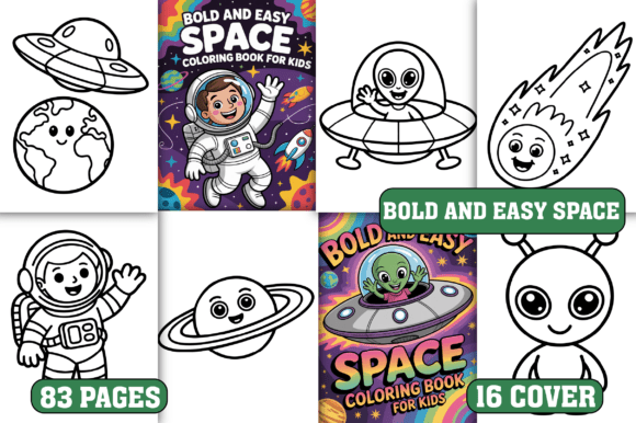 Download 83 Bold and Easy Space Coloring Pages - Premium Resources