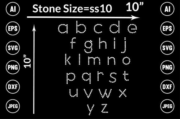 Download Alphabet Rhinestone Templates Design - Premium Resources
